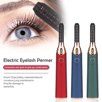 electric heated eyelash curler usb rechargeable eyelashes curler quick heating natural eyelash curler long lasting makeup tools