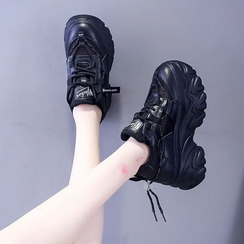 Heighten Sneakers Women's Shoes New Summer Trend Breathable Lightweight White Pink Shoes Leisure Sports Comfortable Best Selling