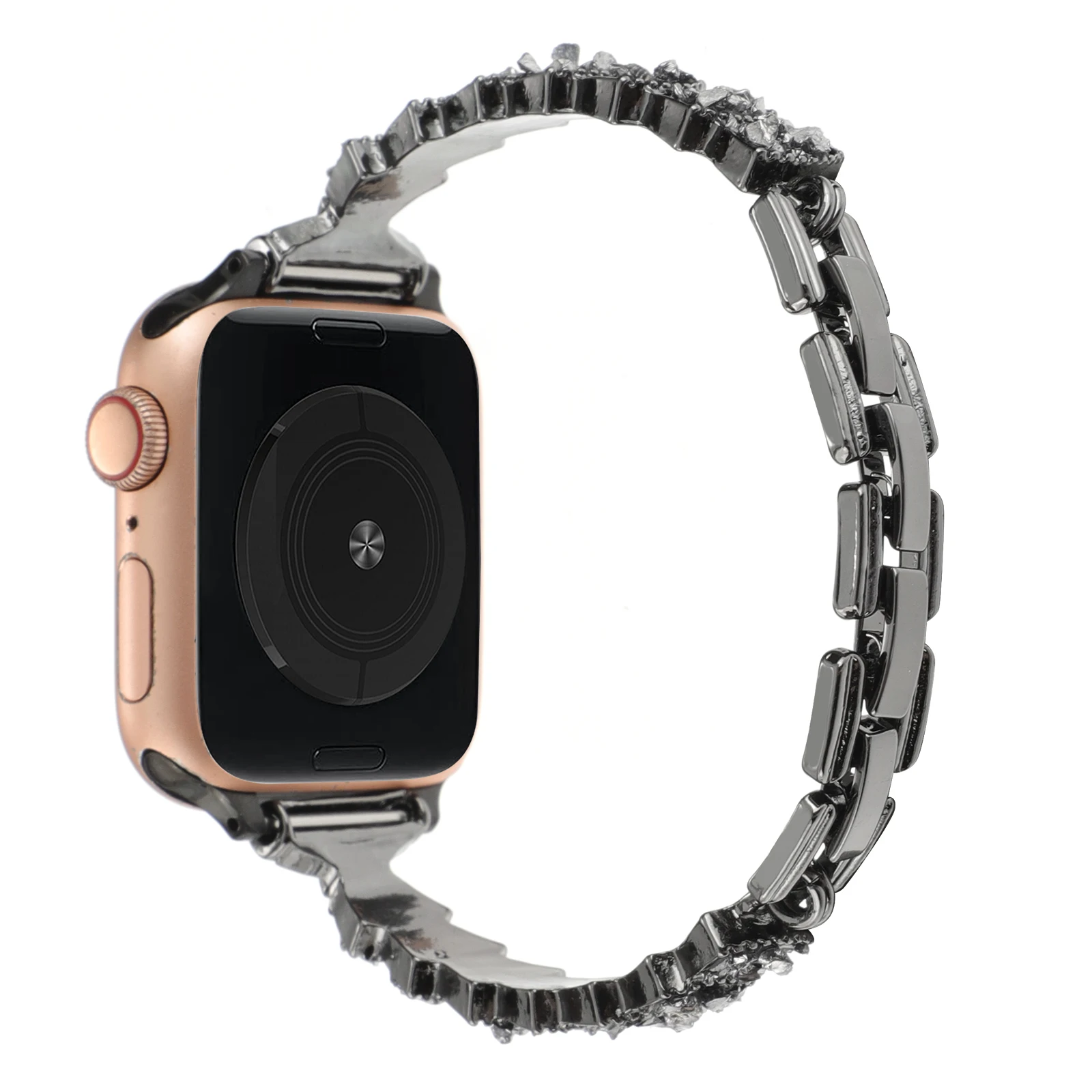 Metal strap for Apple watch band shell diamond bracelet iwatch87654321SE 38 40 41 42 44 45MM Ultra fashion chain women wrist