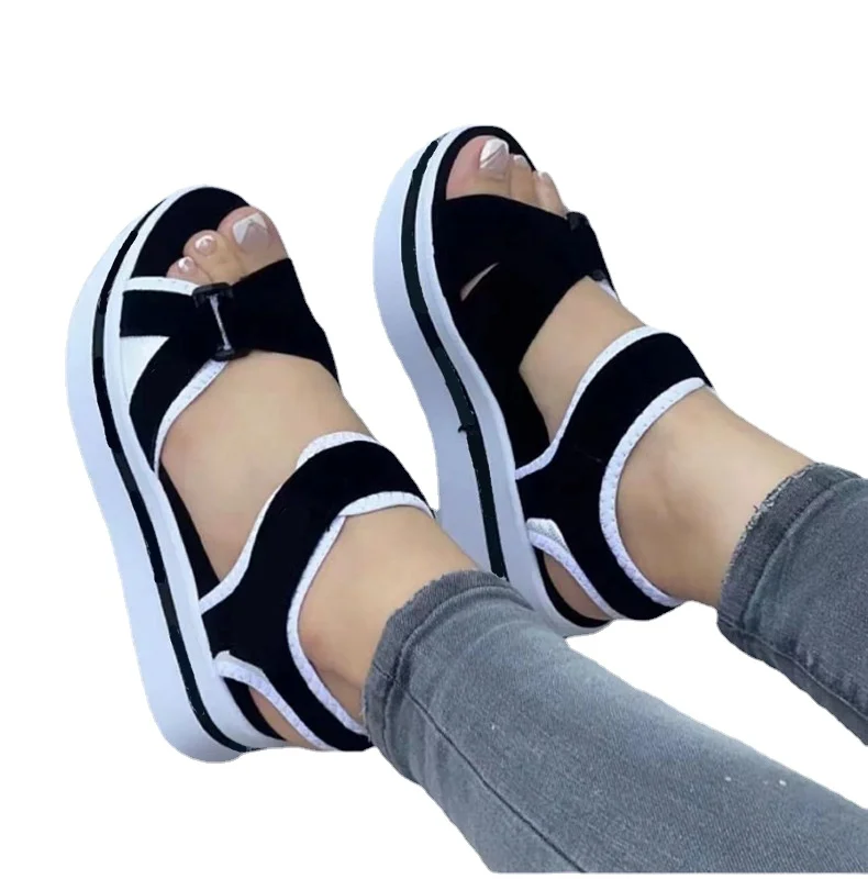 Women Sandals Casual Wedges Sandalias Mujer 2023 New Summer Shoes Women Heels Sandals Platform Peep Toe Wedges Chaussure Femme