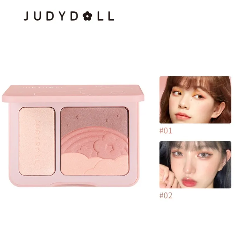 

Judydoll Highlight &Contour Palette+Highlight & Blush Palette Nose Shadow Pressed Powder-Beauty Cosmetic MakeUp