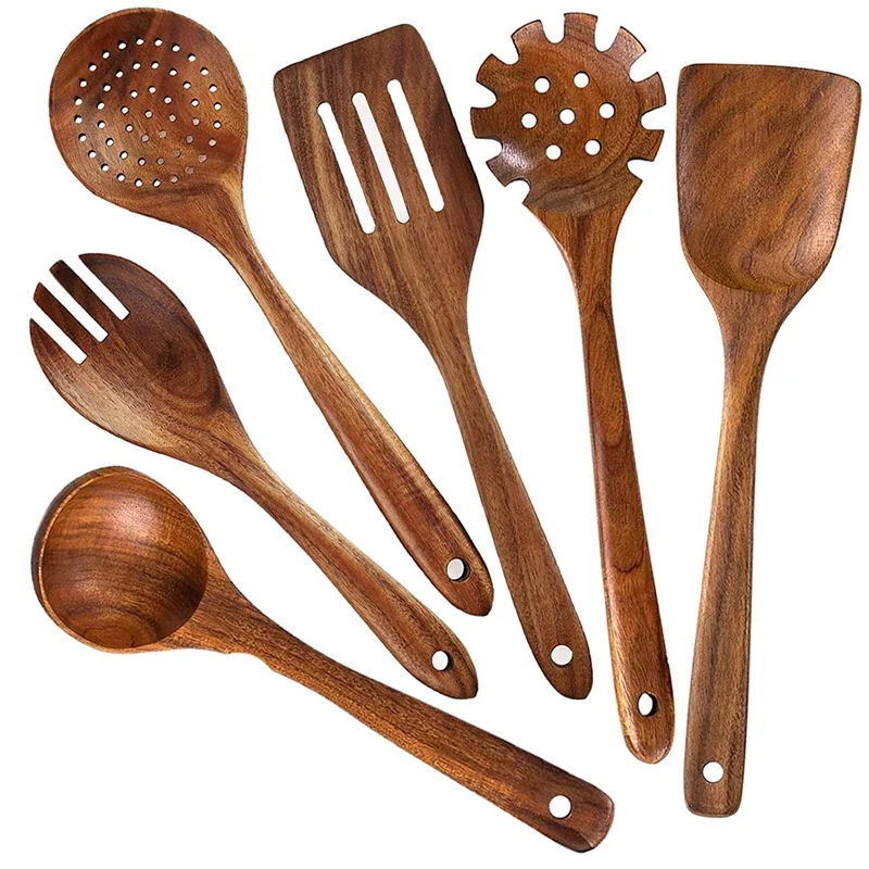 

Wooden Spoons For Cooking Kitchen Utensil Set Nonstick Wooden Utensils Wooden Spatula Set For Cooking