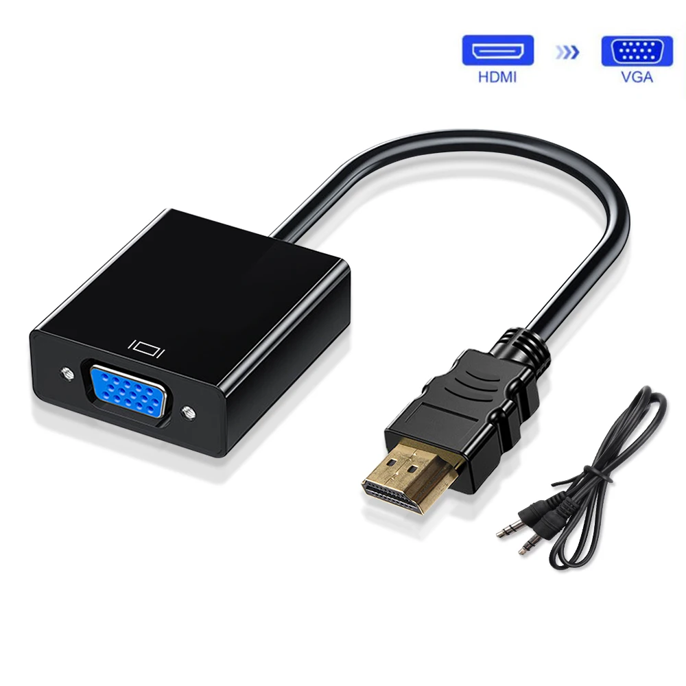 

Адаптер YIGETOHDE 1080P HDMI-совместимый с VGA