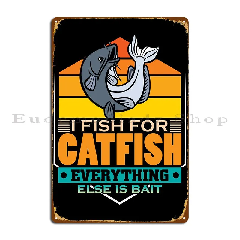 

Металлические знаки для рыбалки и ловли сома, дизайнерская Настенная роспись на заказ для барного клуба, жестяной плакат