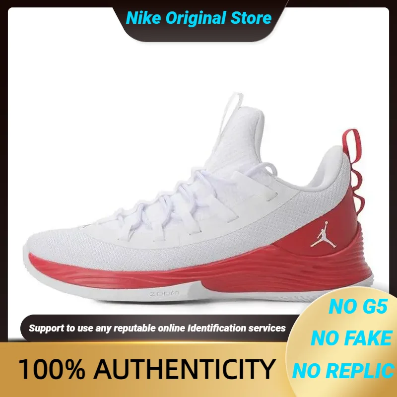Nike Jordan Ultra.Fly 2 Low White Gym Red Sneakers shoes AH8110-101