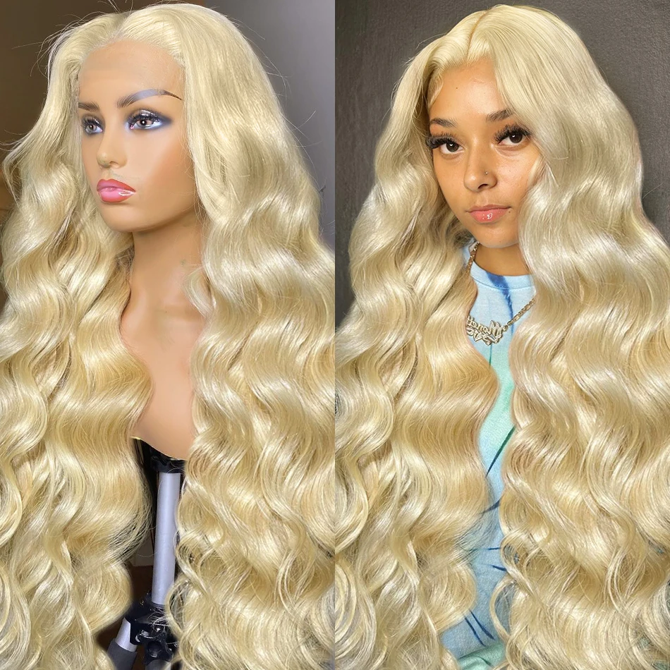 30 Inch 613 Honey Blonde Body Wave 13x6 Lace Front Wig Brazilian Remy 13x4 HD Transparent Lace Frontal Human Hair Wig For Women