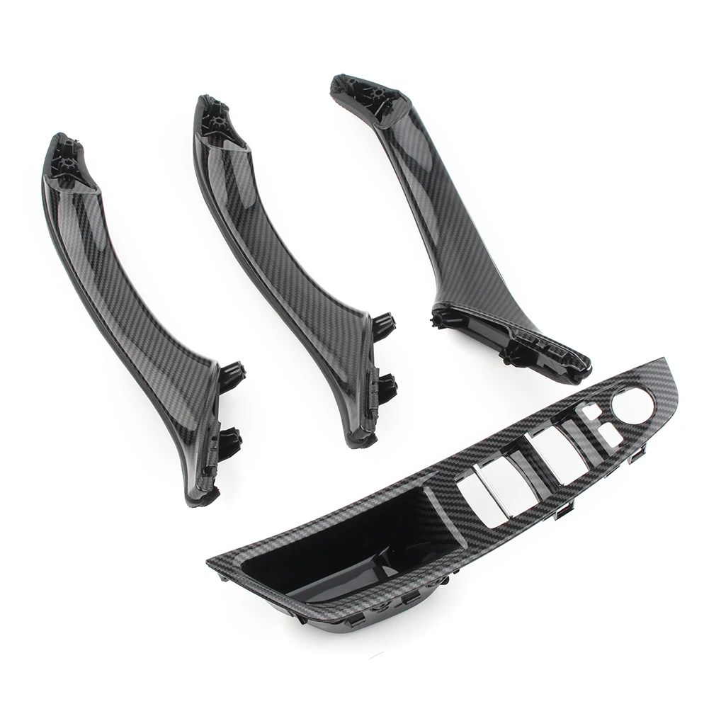 7 шт. автомобильная внутренняя дверная накладка из углеродного волокна ABS