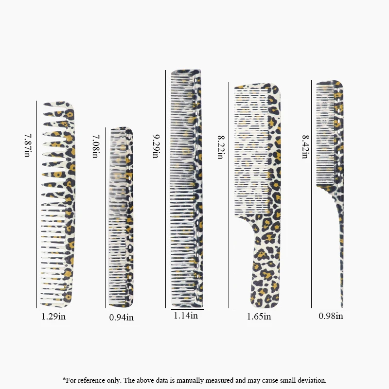 Профессиональная парикмахерская расческа набор из 5 антистатических запутанных
