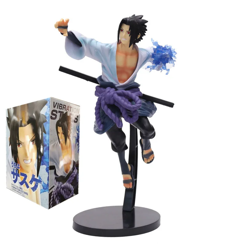 

24cm Anime Figurine Chidori Uchiha Sasuke Figure Battle ver. Decoration PVC Collect models toys doll gifts for kids