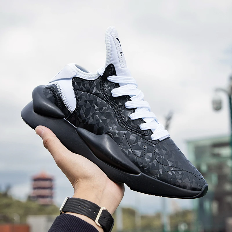 

2021 Fashion New Couple Unisex Chunky Shoes Street Trendy Leather Men's Casual Sneakers Designer High Quality Platform Footwear