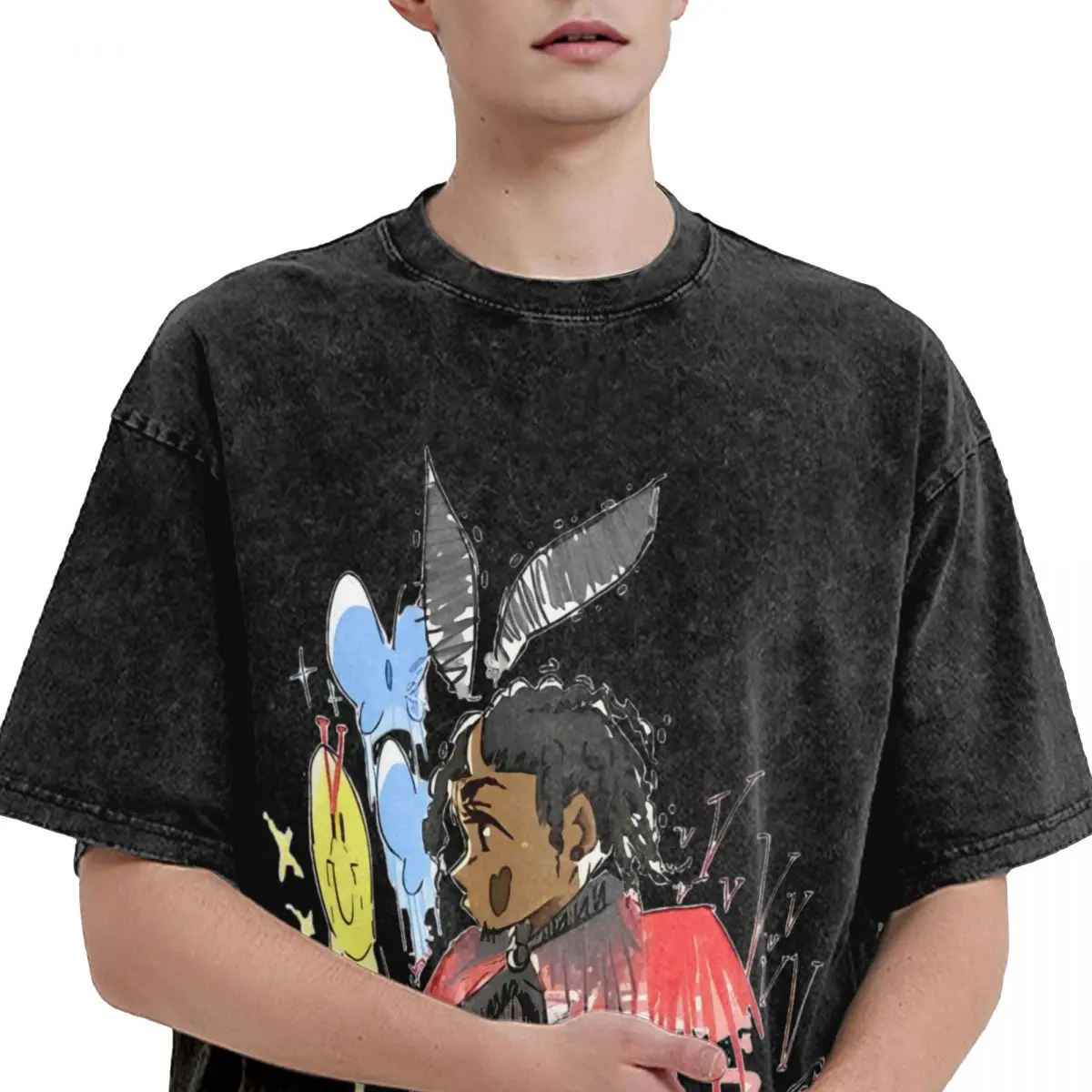 Playboi Carti Art футболка в стиле хип-хоп с коротким рукавом Harajuku футболки винтажные для