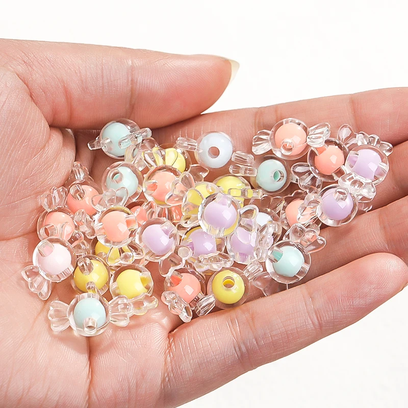Perles mignonnes pour la fabrication de bracelets en forme de bonbons  bijoux de bricolage