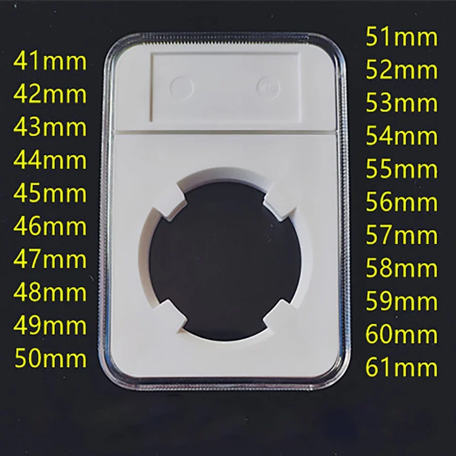 

Прозрачный пластиковый держатель для монет, большой размер 41-61 мм