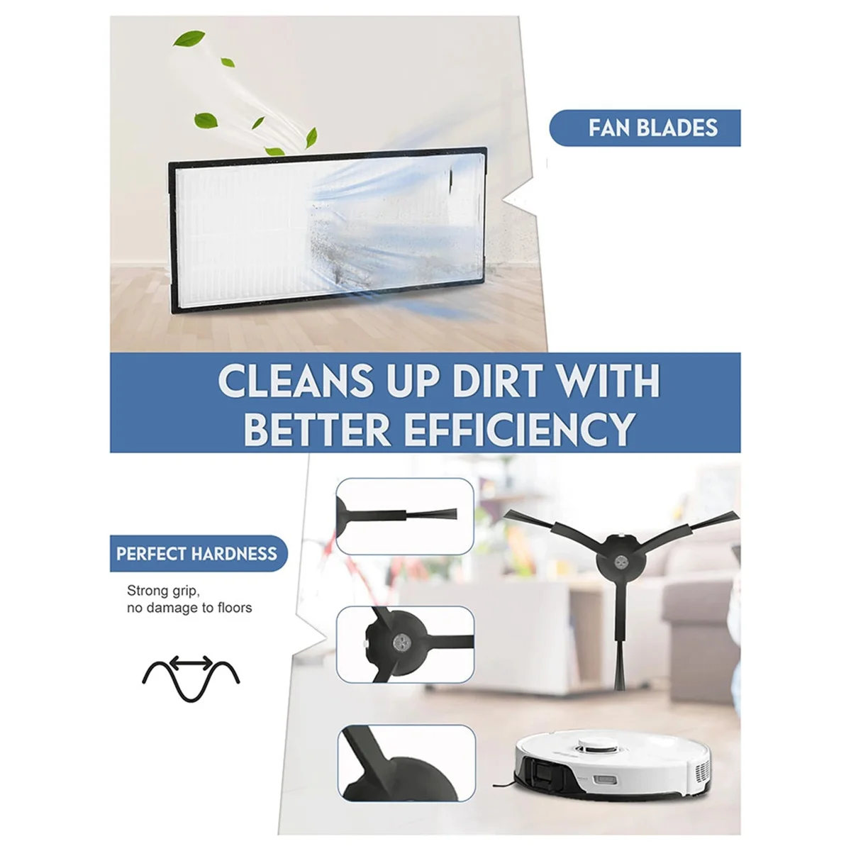 Roborock S8 Pro Ultra S8+ Аксессуары для швабры Ткань вакуумные пакеты Боковая щетка Фильтр