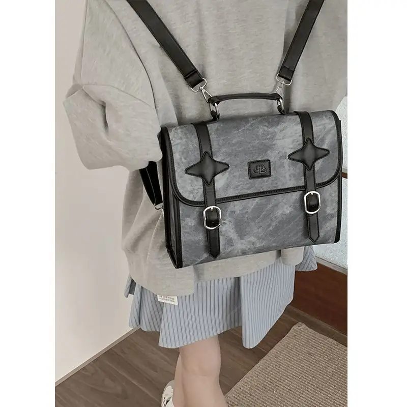 Осень/зима женский рюкзак большой вместимости в стиле ретро 2024 новый популярный