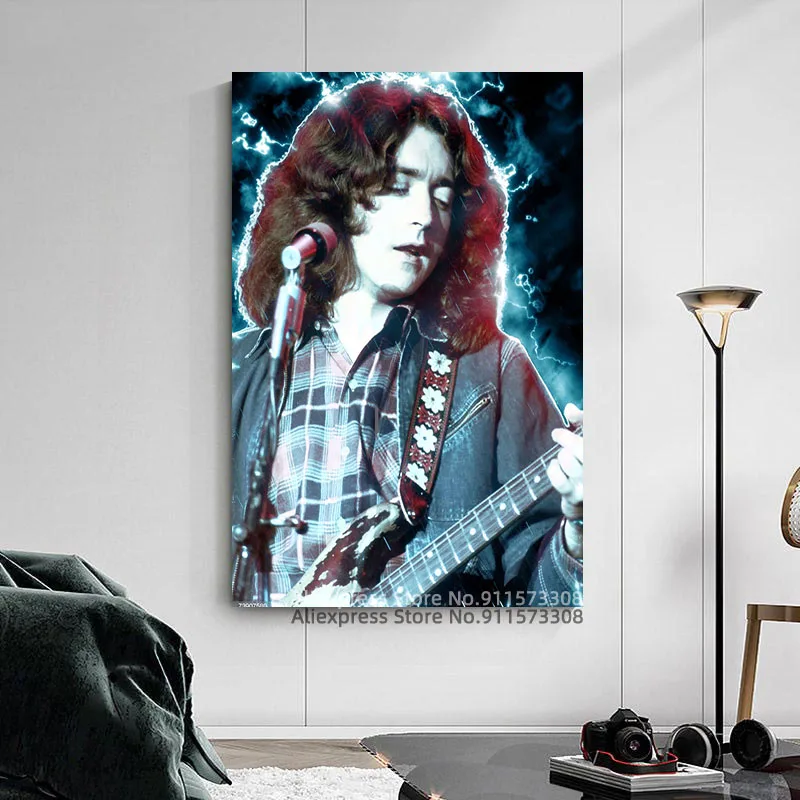 Rory Gallagher портретный плакат Холст печать современный декор настенное Искусство