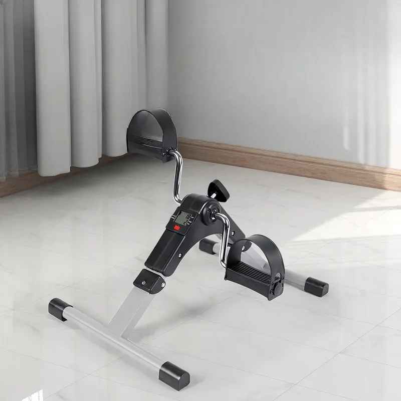 

Folding Pedal Exerciser Mini Arm Leg Under Desk Exercise Bike Foot Hand Cycle Portable Stationary Peddler Machine Bicycle