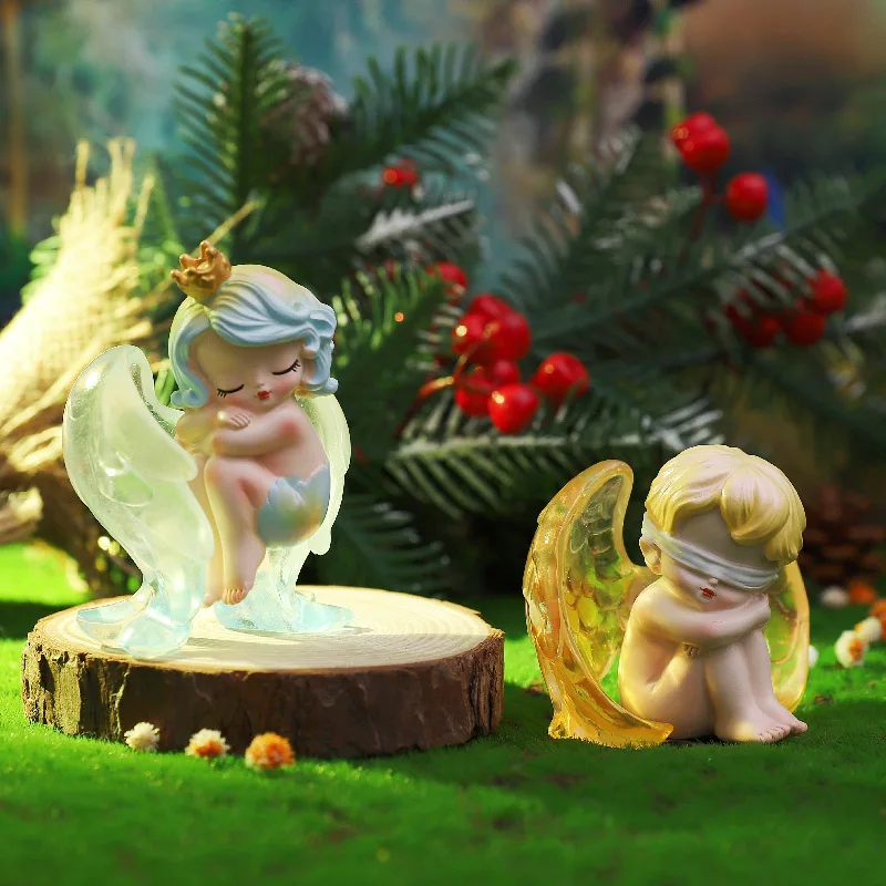 

Cute Anime Figure Gift Surprise Box Original Nine Tailed Fox Angel Series Blind Box Toys Model Random Style