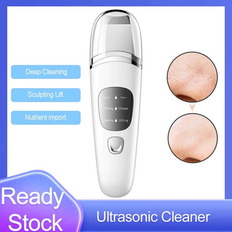 

Ultrasonic Skin Scrubber Ultrasonic Cleaner Facial Cleansing Blackhead Remover Pore Clean Face Skin Scrubber Lift Machine
