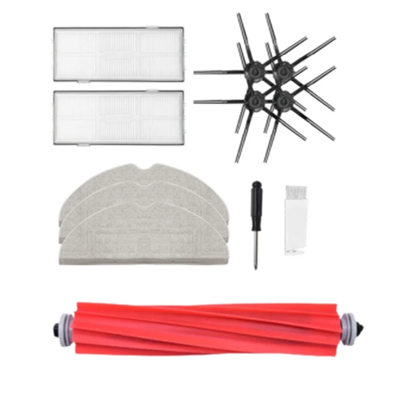 

1Set For Roborock S7 Maxv Ultra / S7 Maxv / Plus Xiaomi G10S Pro Q7 Max Robot Vacuum Parts Dust Bag Main Side Brush