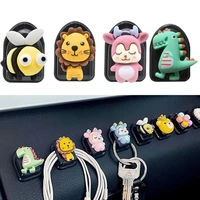 car seat back cartoon mini hook creative car sticky animal decoration storage organizer holder cute auto interior accessories
