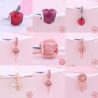 Оригинальные Подвески в виде яблока с воздушным шаром, браслет Pandora для женщин, украшения своими руками