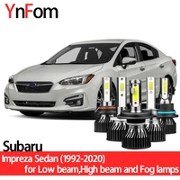 ynfom led headlights kit for subaru impreza sedan 1992 2020 low beamhigh beamfog lampcar accessoriescar headlight bulbs