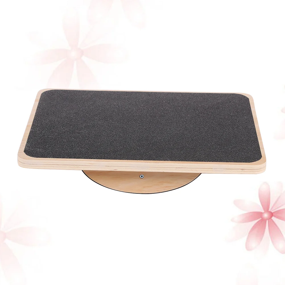 

1 PC Balancing Board Rectangular Wooden Plate for Excercise Playing Fitness