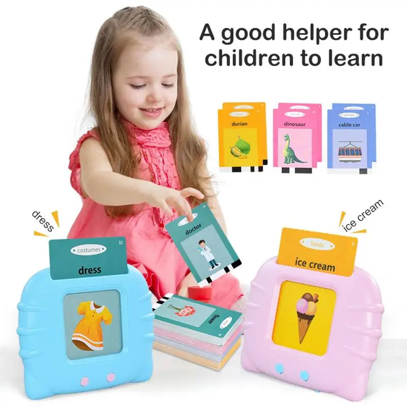 

Educational Learning Talking Sight Words Flash Cards Kindergarten Kids English Language Electronic Book Toddlers Reading Gadget