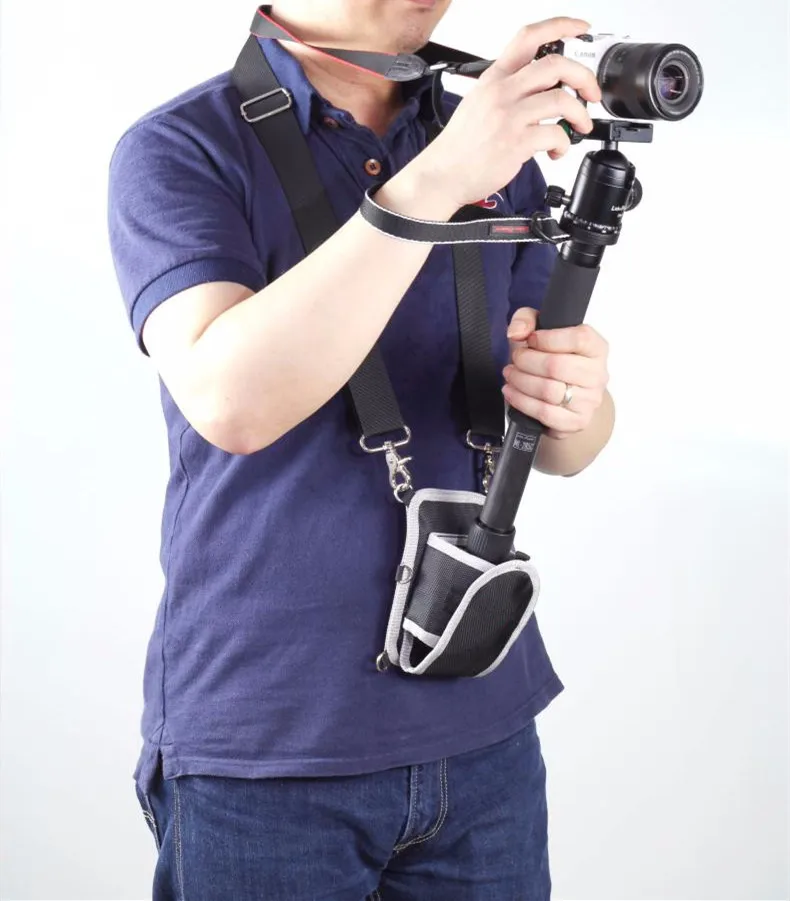 

Multifunction Photography Adjustable Camera Waist Belt Sling Bag Case Pouch Tripod Holder Strap