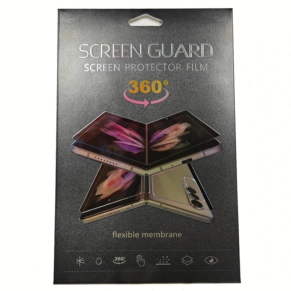 Фото Алмазная Гидрогелевая пленка из ТПУ для Samsung Galaxy Z Fold 6 5 4 3 2, защита от масляных пятен, защита экрана, передняя и задняя пленка P6, флип-чехол для 6 дюймов №2