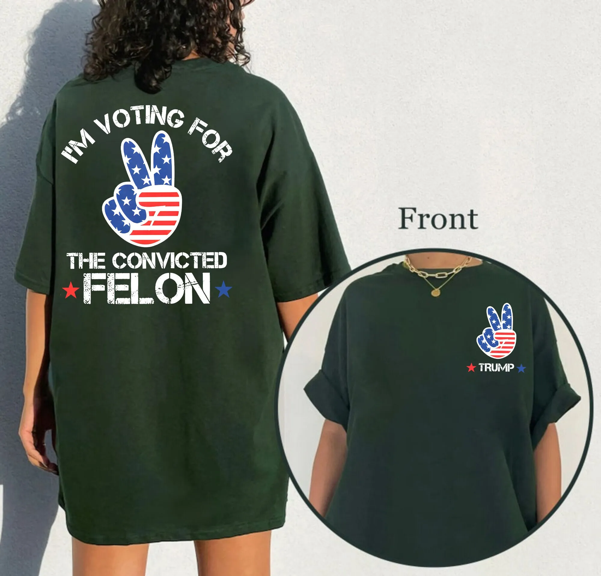 Футболка Я голосування за преобразованный президент Фелона 2024 забавная