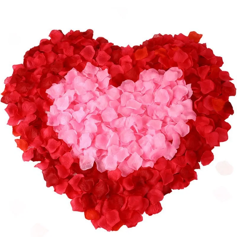 

100/2000 шт. свадебные принадлежности, лепестки розы, композиция из лепестков, украшение для свадебной комнаты, имитация лепестков, брак