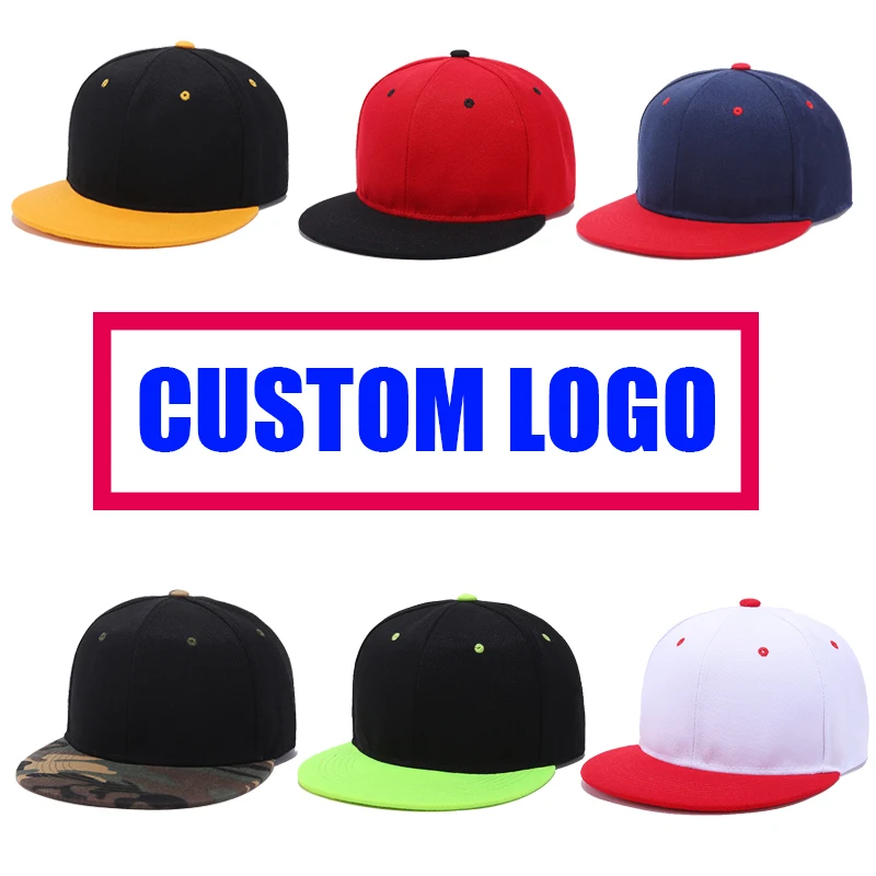 

New Patch Color Cotton Polyester Custom Logo Print Snapback Cap Logo Embroidery Hip Hop Sports Baseball Caps