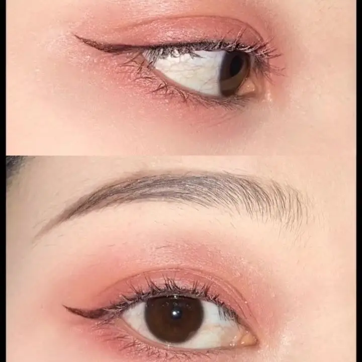 Градиентные двухцветные тени для век водостойкие удобные в использовании