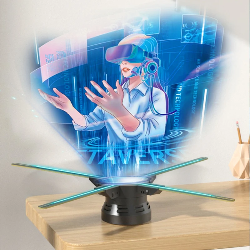3d-голограмма вентилятора проекционный дисплей Wifi СВЕТОДИОДНЫЙ знак в реальном