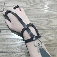 2021 new fashion real black bracelets for women bangle adjustable length bohemia holiday male jewelry punk pulseir
