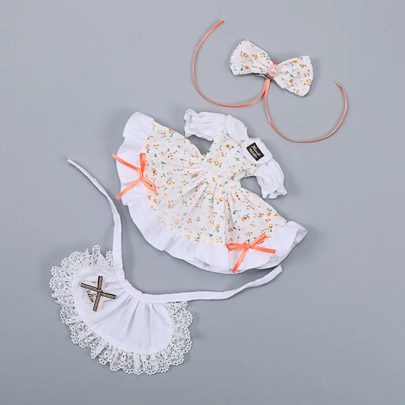 

1/6 Одежда для кукол 30 см костюм для куклы с головным убором в пасторальном стиле модная юбка платье для девочек Игрушки для принцессы