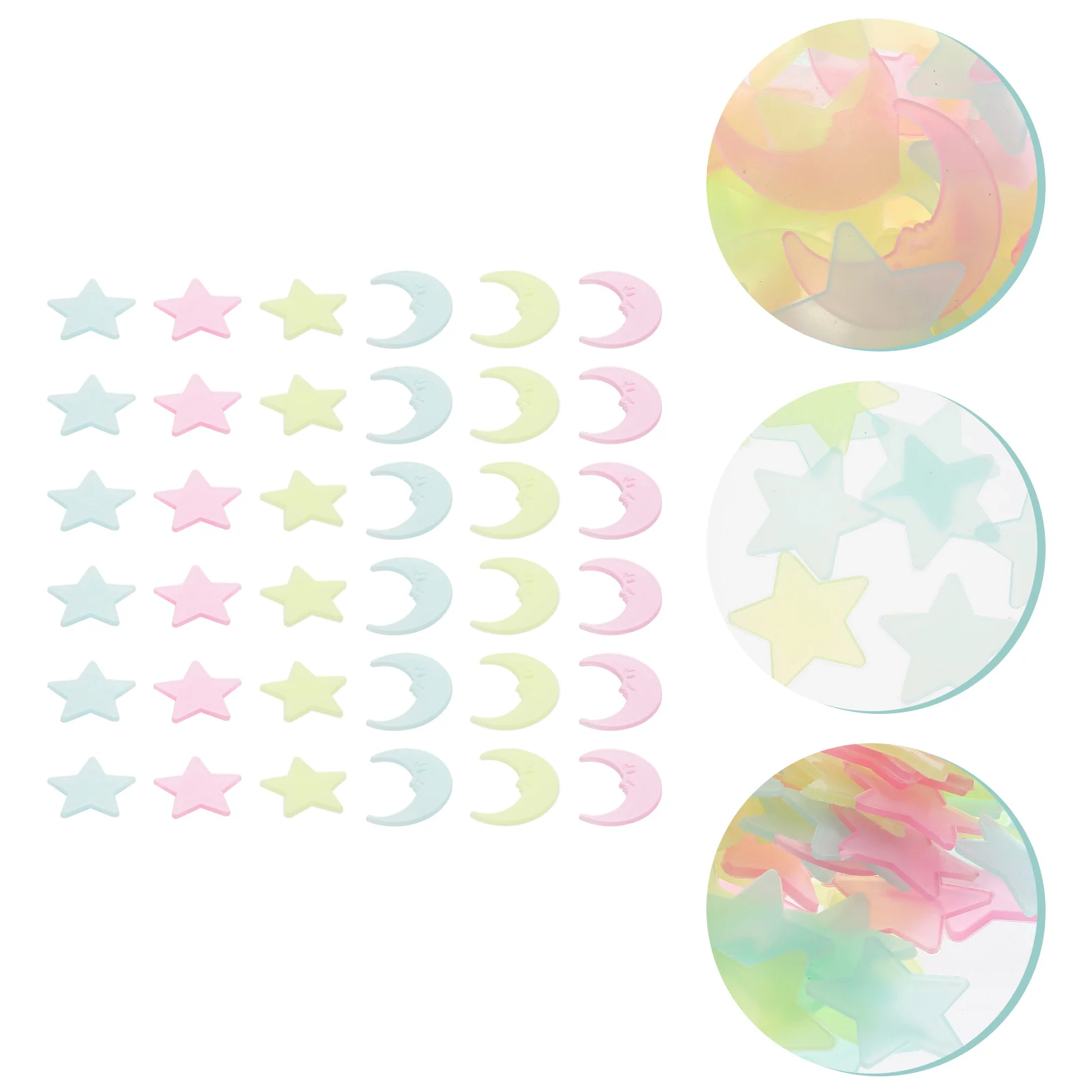

Glow Glowing Star Moon Stars Decals The Dark Ceiling Room Fluorescent Decor Luminous Nursery Shape Kids Clings Window Sticker