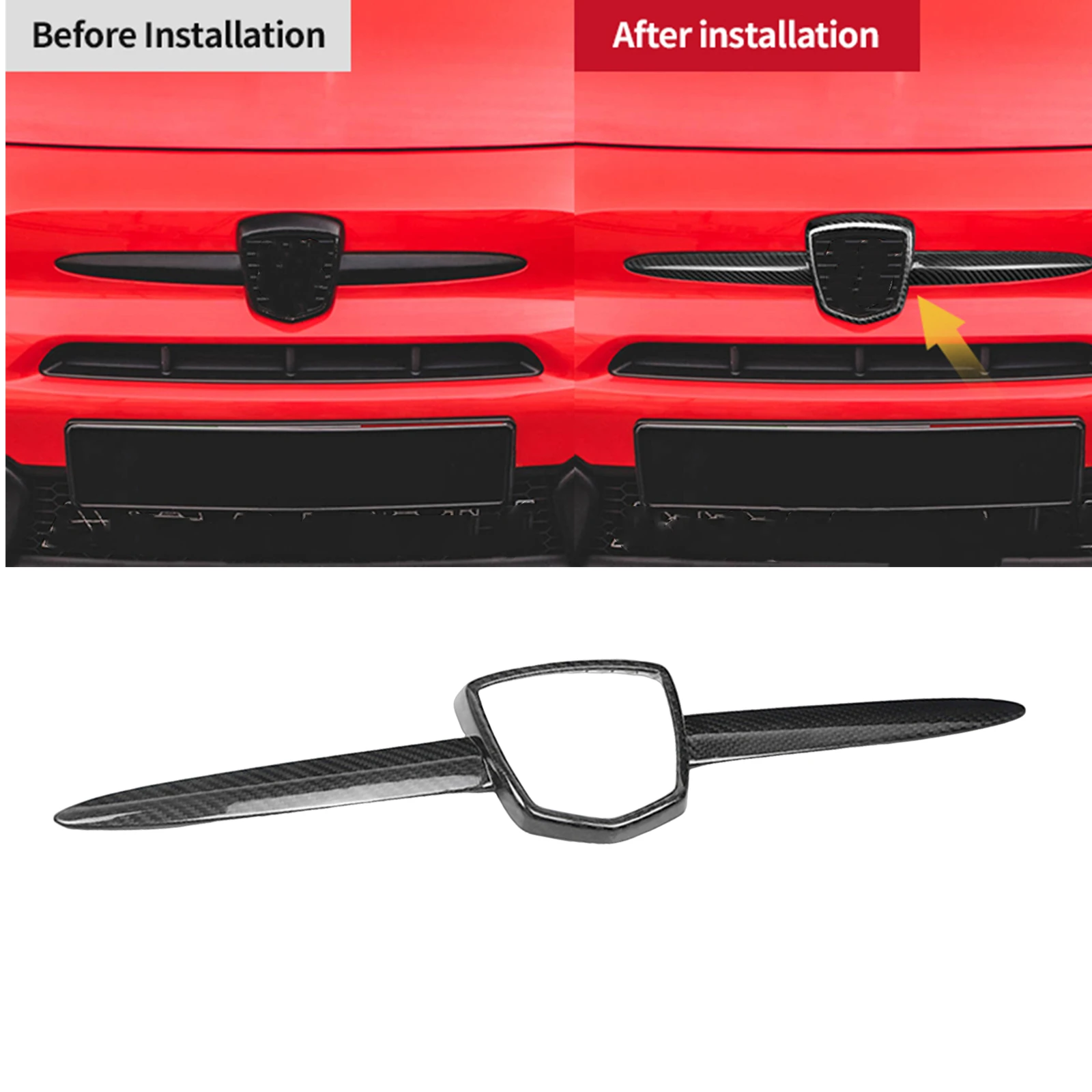 Задняя панель из углеродного волокна для автомобиля Fiat 500 595 695 Abarth 2008-2024