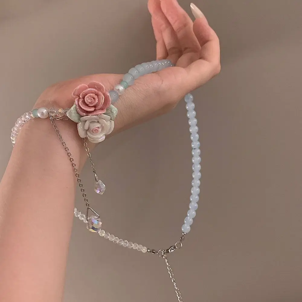 Популярное ожерелье с конфетной розой нерегулярный красочный сладкий браслет