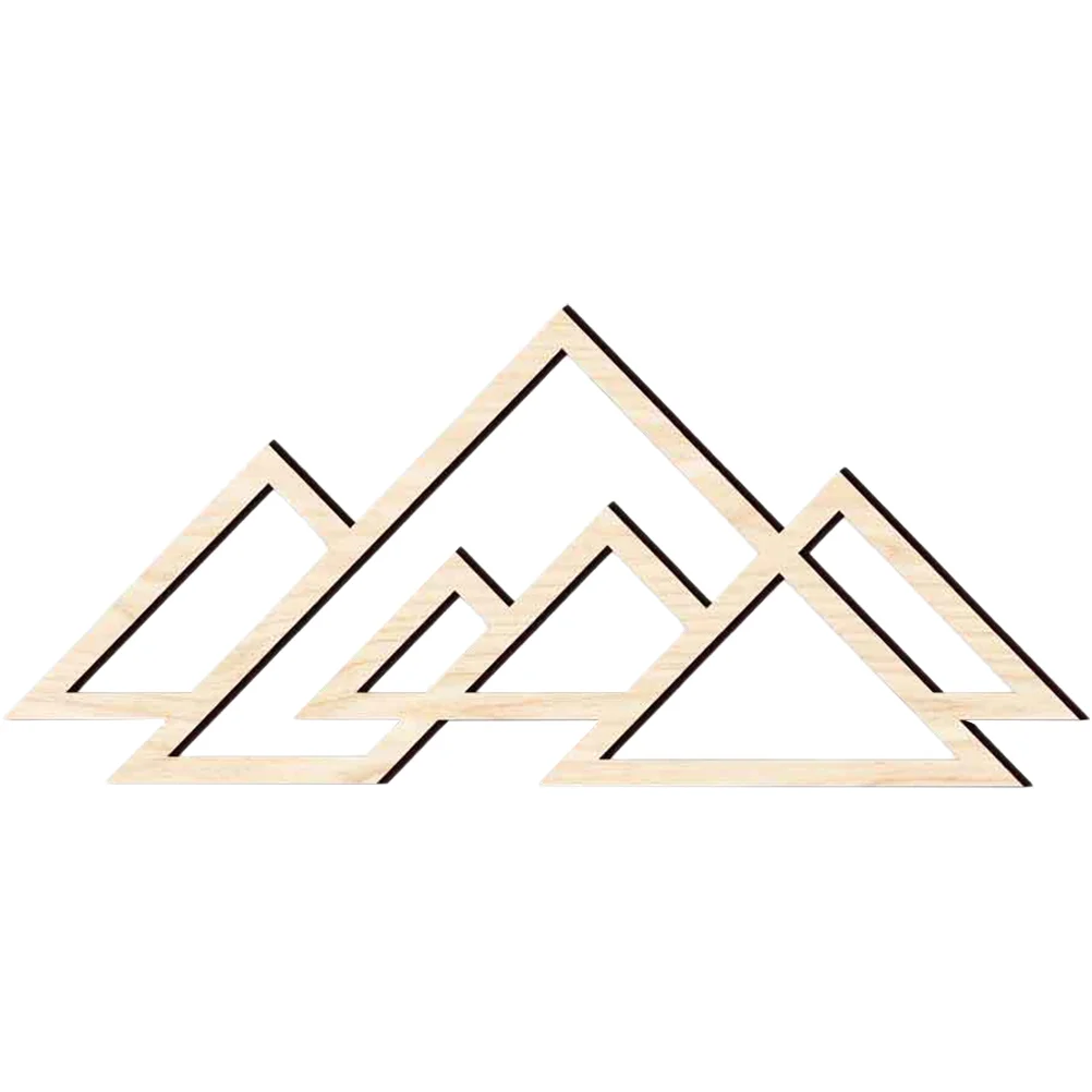 

Wall Sticker Wood Mountain Decor Vintage Decoration Home Wooden Bedroom Craft Pendant