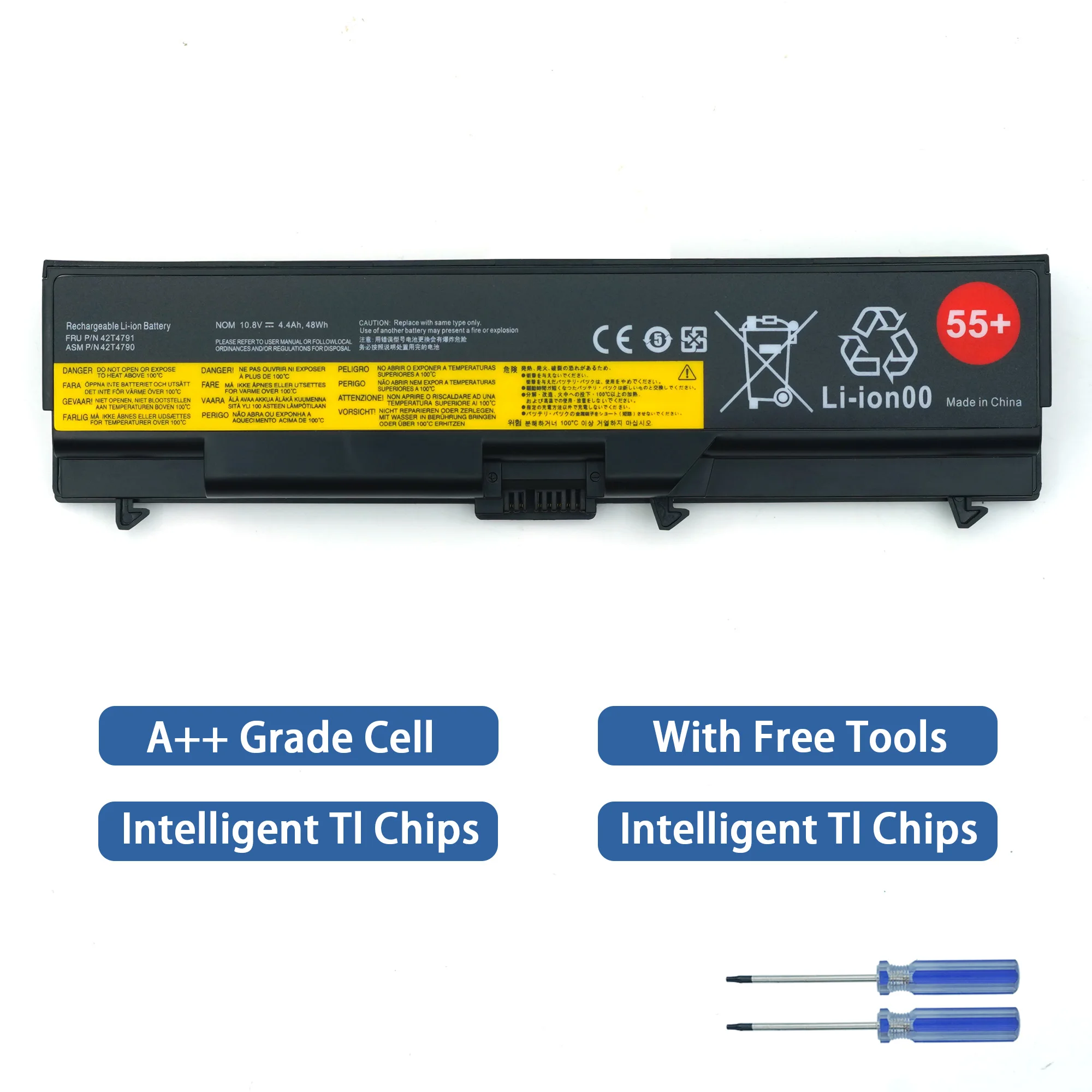 Фото 42T4791 T510 Аккумулятор для ноутбука Lenovo ThinkPad L512 L412 L520 E425 E520 E525 W520 T420 T520 42T4751 42T4752 42T4885 №5