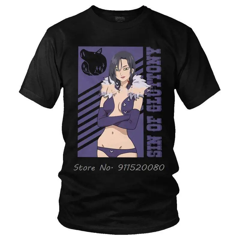

The Seven Deadly Sins T Shirt Men Cotton Print T-shirt Graphic Tshirt Anime Manga Nanatsu No Taizai Tee Top Streetwear Harajuku