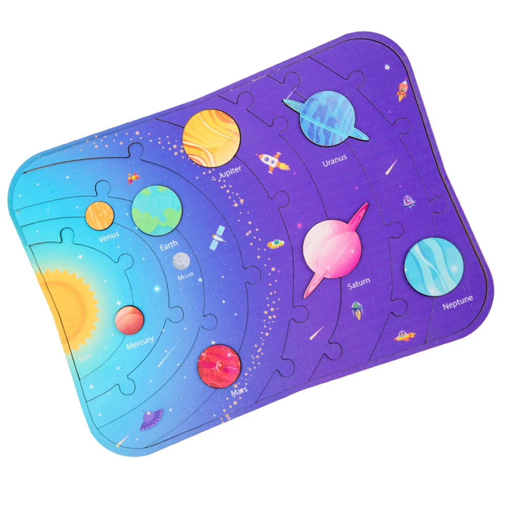 

Солнечная система для малышей, деревянные головоломки, космические игрушки, познавательные модели планет для детей