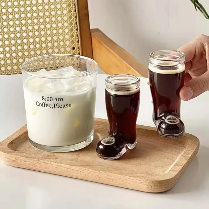 Бокалы прозрачные 50 мл Хрустальная чашка для кофе пива вина завтрака летние