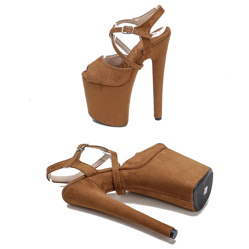 Leecabe 8Inch/20cm Women's Platform party High Heels Shoes Pole Dancing Shoes