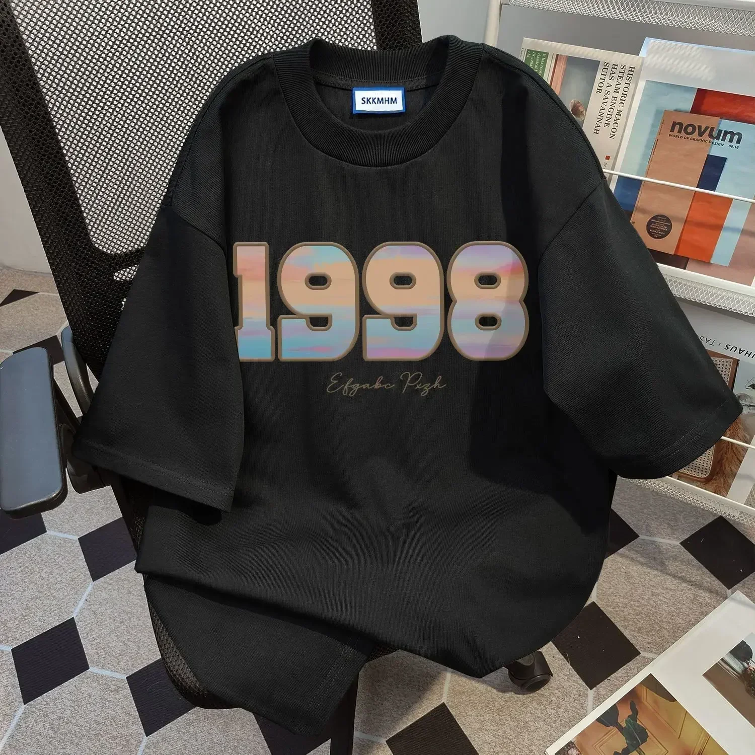 Модная хлопковая футболка с короткими рукавами для маленьких мальчиков и