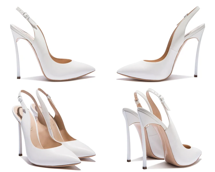 Розовый белый лакированный кожаный ремешок на спине туфли-лодочки каблуке 10 см с