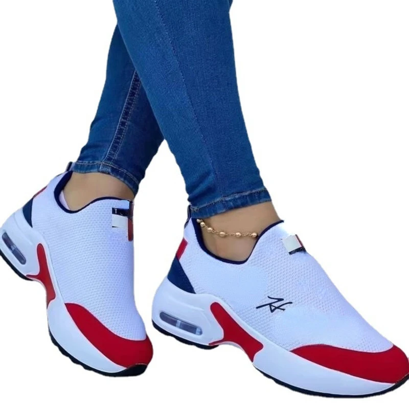 2022 New Women Running Shoes Fashion Breathable Casual Walking Mesh Flat Shoes Woman White Sneakers Women Sapato Feminino Shoes